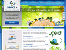 Tablet Screenshot of biocevmuhendislik.com